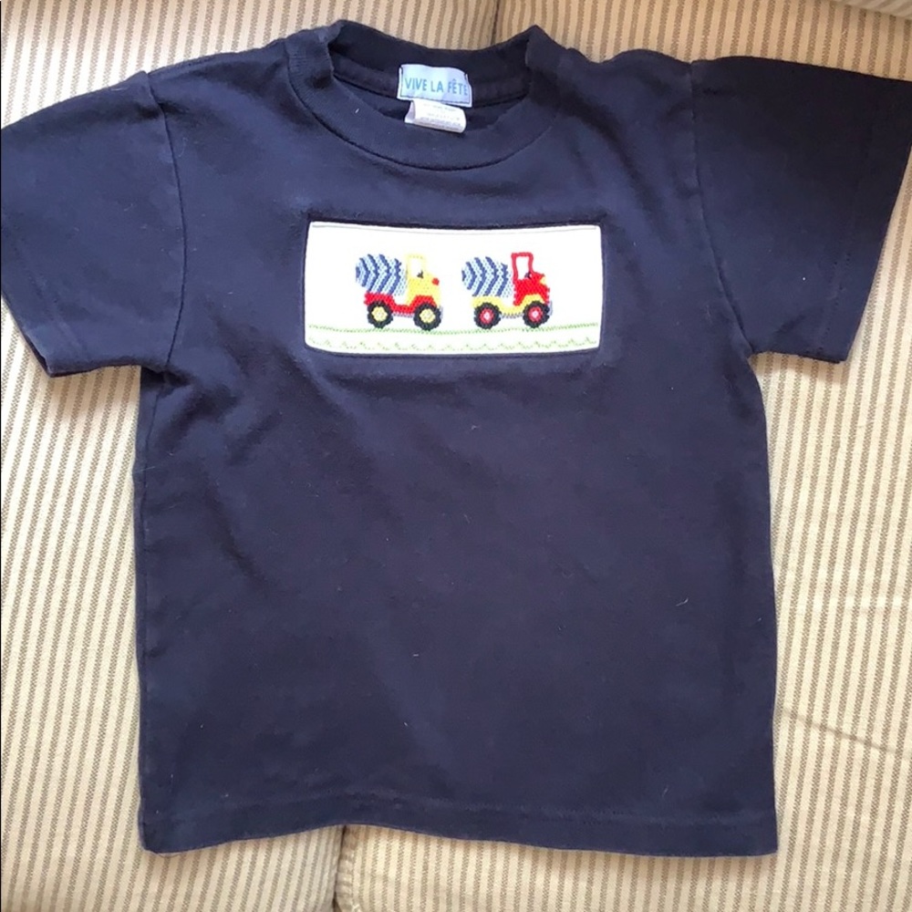 Smocked Concrete Truck Shirt